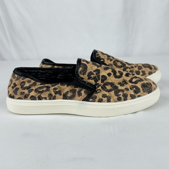 Time and Tru Shoes - Time and Tru Leopard Slip On Quilted Sneakers